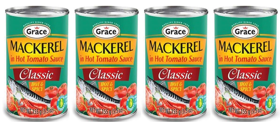 MACKEREL IN HOT TOMATO SAUCE - HOT AND SPICY (4 CANS)